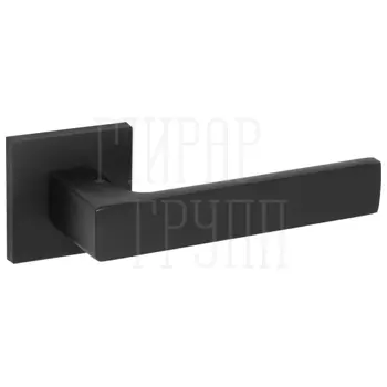 Дверная ручка на круглой розетке Fuaro (Фуаро) 'TETRAGON' 170 mm черный