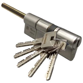 Цилиндровый механизм Abus Magtec.2500 ME ключ-длинный шток 110 mm (75+10+25) никель