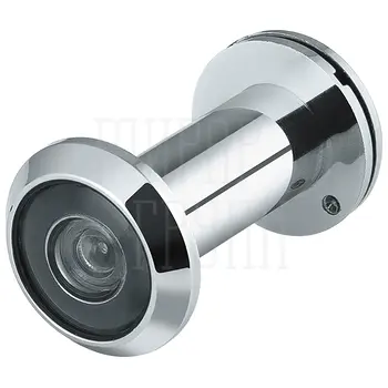 Глазок Ajax (Аякс) дверной оптика пластик DV-1A/40-70 хром (кратно коробке 45 шт)