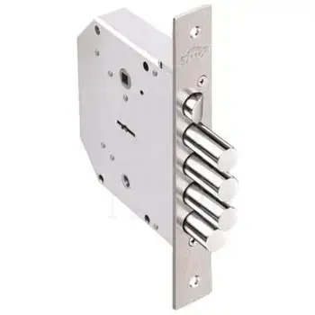 Замок Elbor (Эльбор) врезной сувальдный с задвижкой и защёлкой Гранит 1.06.41 (правый) /00446/ схема