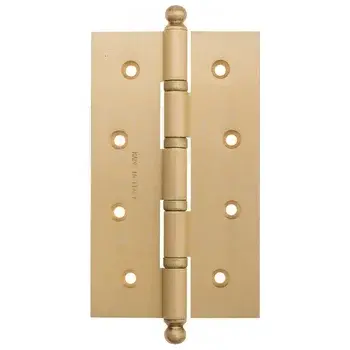 Дверная петля универсальная с круглым колпачком Fratelli Cattini CR152 152x90x3 матовое золото