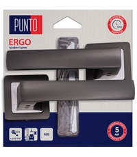 Купить Дверная ручка Punto (Пунто) на квадратной розетке "ERGO" HD по цене 1`144 руб. в Москве