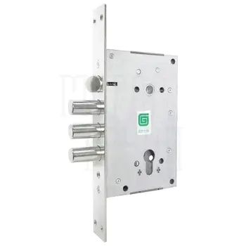 Корпус Guardian (Гардиан) врезного замка с защёлкой ЗВ 102.11 Т /128:7066/ никель