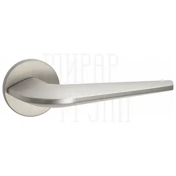 Дверные ручки Puerto (Пуэрто) 'Макиато', серия SLIM INAL 544-06 (slim) на тонком круглом основании никель супер матовый