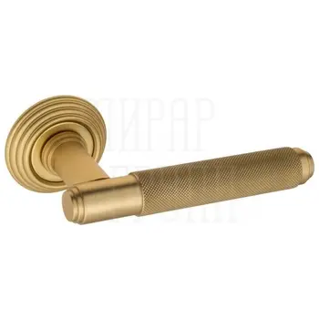 Дверная ручка на розетке Venezia 'EXA ZIG' D8 французское золото