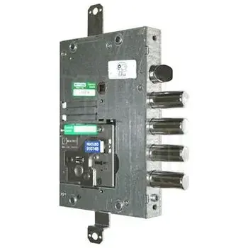 Замок Mottura (Моттура) врезной сувальдный с защёлкой 52.Y515BM-D MyKey (правый) (без накладок) ключ 60 мм никель