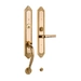 Ручка для входной двери Mestre OJ 2903 с замком и ключами, золото 24к