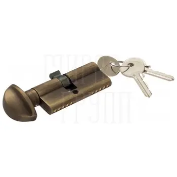 Venezia цилиндр (70 мм/35+10+25) ключ-вертушка матовая бронза