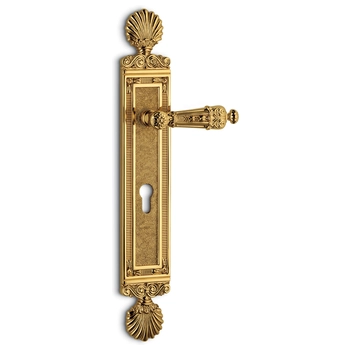 Дверная ручка на планке Salice Paolo 'Avignone' 4315/3014 полированная латунь (cyl)