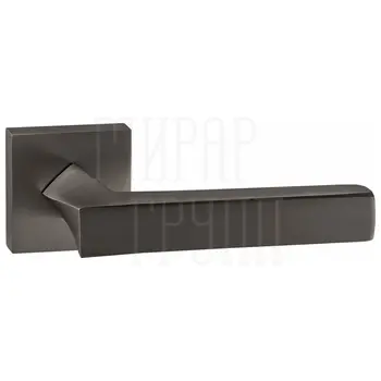 Дверные ручки Renz (Ренц) 'Равенна' INDH 302-03 на квадратной розетке матовый черный никель