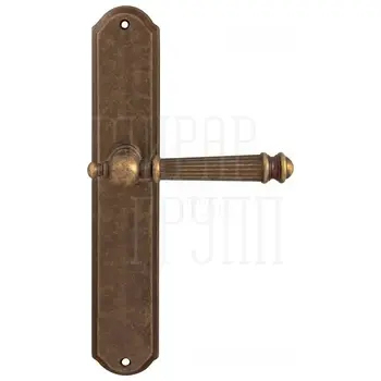 Дверная ручка на планке Melodia 102/131 'Veronica' античная бронза