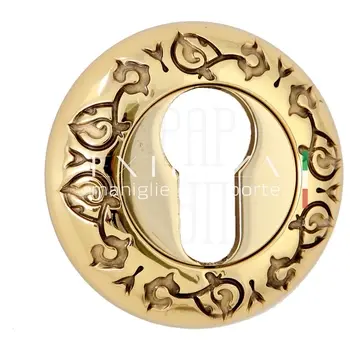 Накладка дверная под цилиндр Extreza CYL R04 полированная латунь