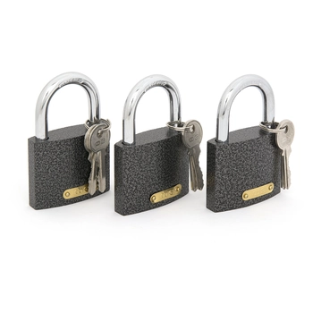 Набор замков навесных Фабрика замков 303F-60 3P6K никель