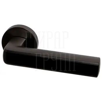 Дверная ручка Armadillo на круглой розетке 'CUBE' URB3 черный