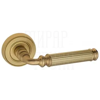 Дверная ручка на розетке Venezia 'MOSCA' D6 французское золото