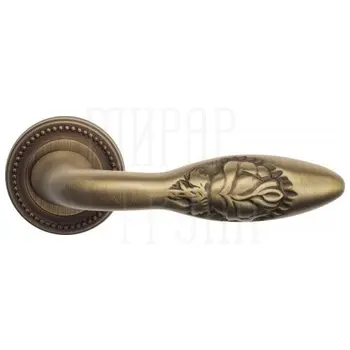 Дверная ручка на розетке Venezia 'CASANOVA' D3 матовая бронза