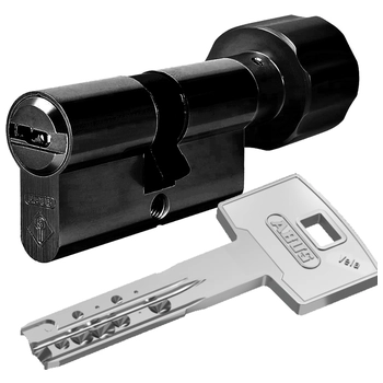 Цилиндровый механизм Abus Vela.2000 MX ключ-вертушка 130 mm (90+10+30) матовый черный