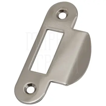 Ответная планка AGB с загнутым язычком (для тихого замка Evolution и стандартных дверей нефальцованных) никель