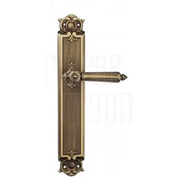 Дверная ручка Venezia 'CASTELLO' на планке PL97 матовая бронза