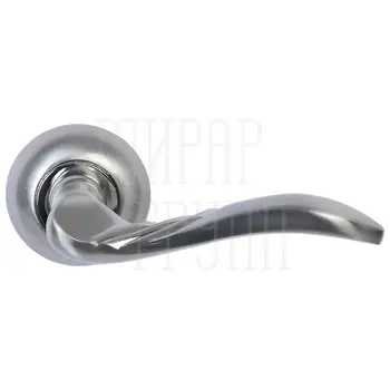 Дверные ручки Puerto (Пуэрто) INAL 505-08 на круглой розетке матовый никель