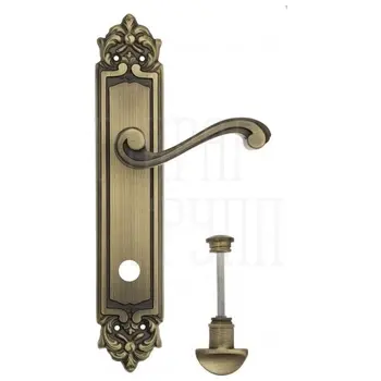 Дверная ручка Venezia 'VIVALDI' на планке PL96 матовая бронза (wc)