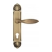 Дверная ручка Venezia 'MAGGIORE' на планке PL87, матовая бронза (cyl)