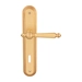 Дверная ручка на планке Melodia 235/235 'Mirella', французское золото (key)