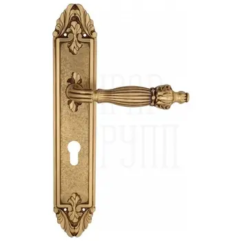 Дверная ручка Venezia 'OLIMPO' на планке PL90 французское золото (cyl)