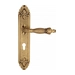 Дверная ручка Venezia 'OLIMPO' на планке PL90, французское золото (cyl)