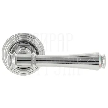 Дверная ручка Extreza 'Piero' (Пиеро) 326 на круглой розетке R05 полированный хром