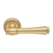 Дверная ручка Extreza 'Piero' (Пьеро) 326 на круглой розетке R02, матовое золото