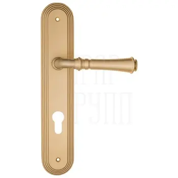 Дверная ручка Fratelli Cattini 'GRACIA' на планке PL288 матовая латунь (cyl)