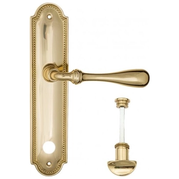 Дверная ручка Fratelli Cattini 'RETRO' на планке PL248 полированная латунь (wc-2)