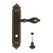 Дверная ручка Venezia 'ANAFESTO' на планке PL96, темная бронза (wc)