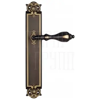 Дверная ручка Venezia 'ANAFESTO' на планке PL97 темная бронза