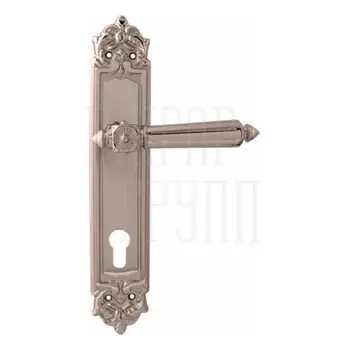 Дверная ручка на планке Melodia 246/229 'Nike' серебро (cyl)