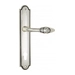 Дверная ручка Venezia 'CASANOVA' на планке PL98, натуральное серебро (cyl)