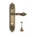 Дверная ручка Venezia 'MONTE CRISTO' на планке PL96, матовая бронза (wc)