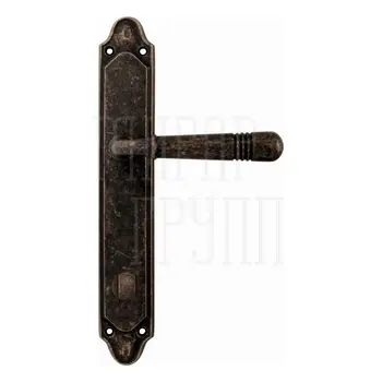 Дверная ручка на планке Melodia 293/158 'Alpha' античная бронза (wc)