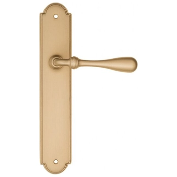 Дверная ручка Fratelli Cattini 'RETRO' на планке PL257 матовая латунь