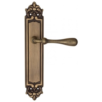 Дверная ручка Fratelli Cattini 'RETRO' на планке PL96 матовая бронза