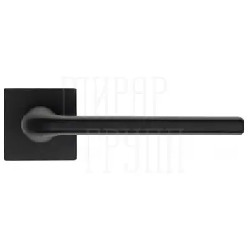 Дверная ручка Fratelli 'LINEA' 8 на квадратной розетке черный