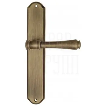 Дверная ручка Venezia 'CALLISTO' на планке PL02 матовая бронза