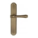Дверная ручка Venezia "CALLISTO" на планке PL02, матовая бронза