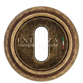 Накладка дверная под ключ буратино Extreza KEY R01 античная бронза