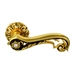 Дверная ручка на розетке Class "Jade" (60) + Svarovski, золото 24к + коричневый + 6 
