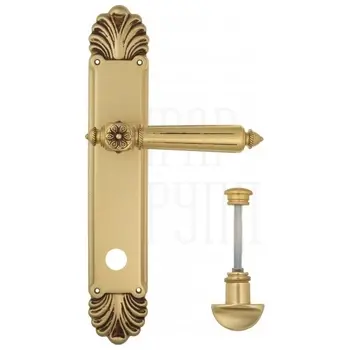 Дверная ручка Venezia 'CASTELLO' на планке PL87 французское золото (wc)