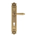 Дверная ручка Venezia 'CASTELLO' на планке PL97, французское золото (cyl)
