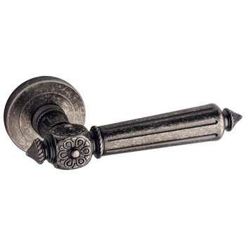 Ручка латунная на розетке Pasini 'Patrizio' 2831 античное серебро