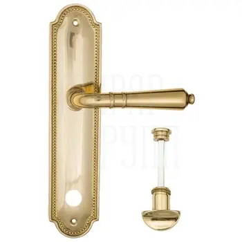 Дверная ручка Fratelli Cattini 'TOSCANA' на планке PL248 полированная латунь (wc-2)